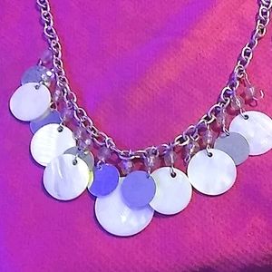 Necklace Silver Mother of Pear